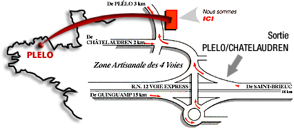 Localisation de l'entreprise sauzet